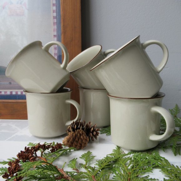 Stoneware 6 Mugs by Carla, Japan - Picture 7 of 13